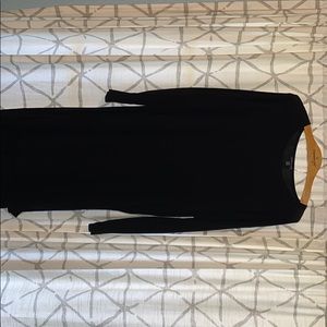 Crew neck high low Eileen Fisher dress.